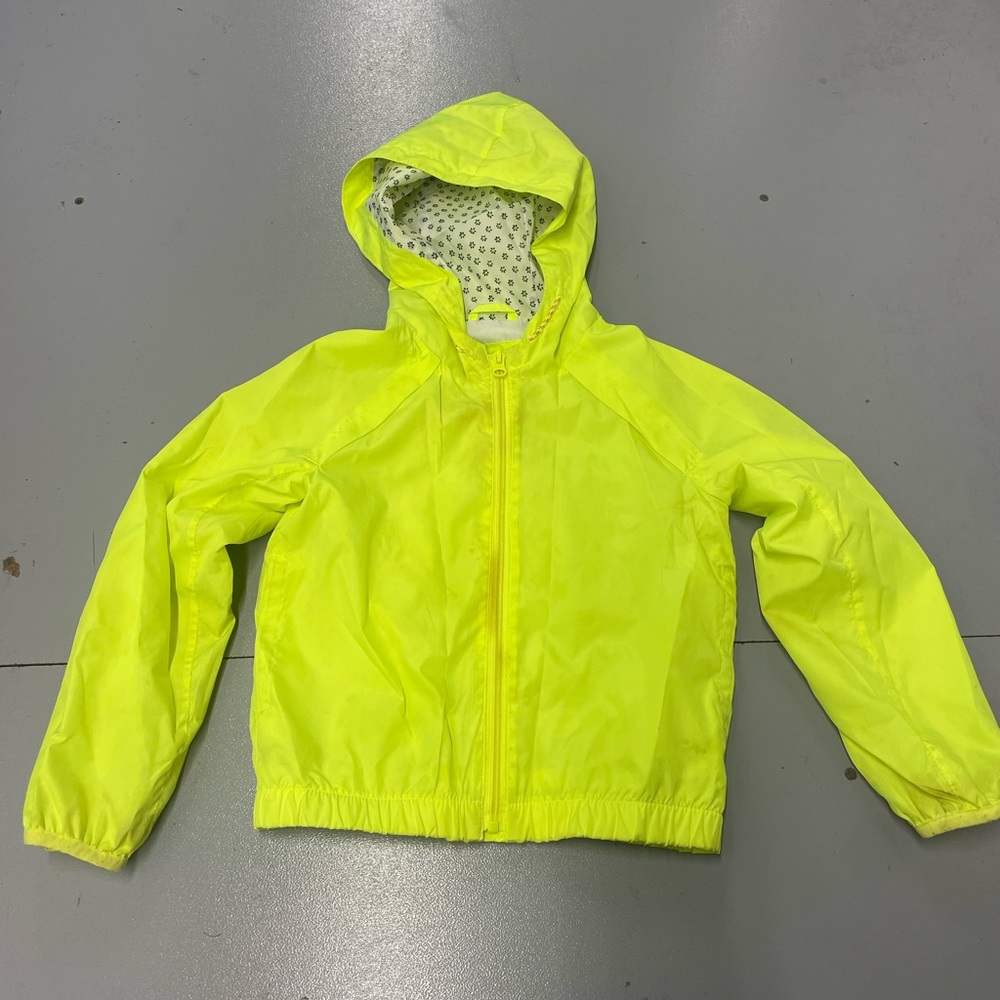 Girls Neon Green Jacket Size Small (6-7)